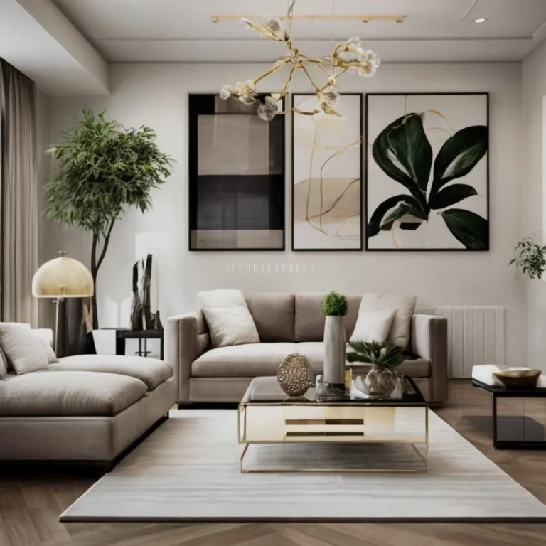 Modernes Luxusapartment Innenansicht